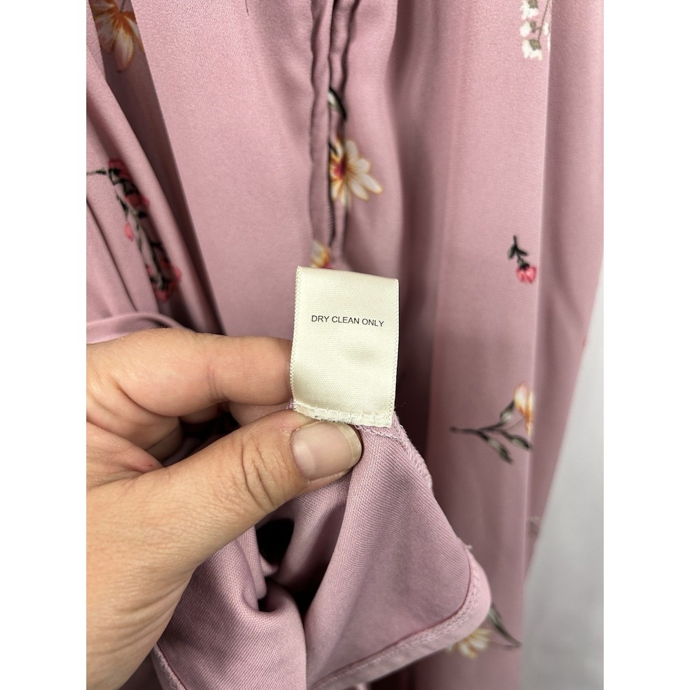 Altar'd State Mauve Pink Floral Tiered Maxi Dress - Picture 9 of 12